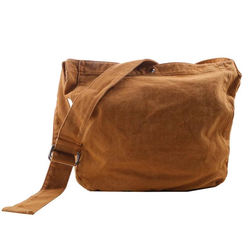 Canvas Shoulder Bags Unisex Crossbody Bags South Korea Casual Messenger Bags