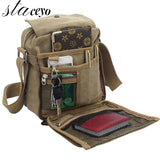 Small Nylon Messenger Bag for Women Multifunctional Canvas Shoulder Handbag
