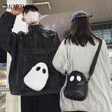 Ghost Funny Leather Shoulder Bag Devil Crossbody Handbags