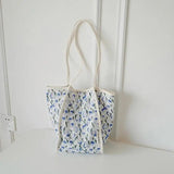 Floral Printed Large Capacity Shoulder Bag for Women