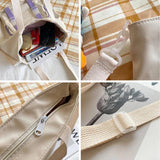 Preppy Students Casual Shoulder Bags Canvas Harajuku Bookbag Travel Tote
