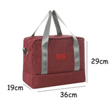 Multifunctional Travel Bag Dry Wet Separation Clear Duffle Bag