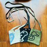 2022ss HUMAN Couple Canvas One Shoulder Bag Men Women