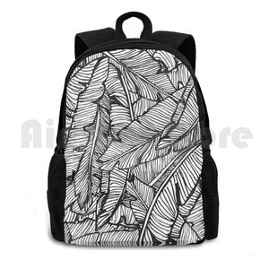 Vintage Hawaiian Vacation Summer Exotic Jungle Outdoor Hiking Backpack