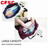 Waterproof Nylon Travel Bag Unisex Large Capacity Luggage
