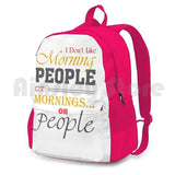 Funny Morning People Outdoor Hiking Backpack