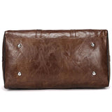 Men's Large Duffle PU Leather Travel Bag