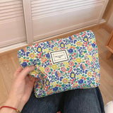 Sweet and Fresh Oil Painting Cotton Storage Bag