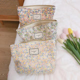 Sweet and Fresh Oil Painting Cotton Storage Bag