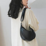Women Soft Leather Small Bag Crossbody Handbag Candy Colors Dumpling Bag