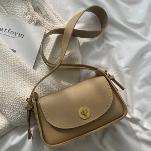 Casual Leather Women Flap Handbags Underarm Bag Girls Crossbody Handbag