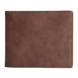 Vintage Leather Wallet Men Slim Bifold Short Purse Gift