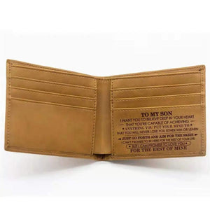 Men's Vintage Leather Business Short Wallet