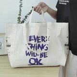 Everything Will Be OK Print Messenger Handbag Shoulder Bag