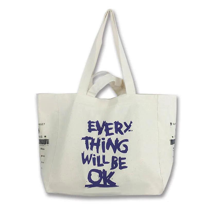 Everything Will Be OK Print Messenger Handbag Shoulder Bag