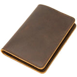 Leather Men Passport Cover Wallet Travel Holder Folder Bag