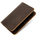 Leather Men Passport Cover Wallet Travel Holder Folder Bag