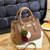 High Women Beading Pendant Handbag Embossed Shoulder Bag