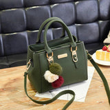 High Women Beading Pendant Handbag Embossed Shoulder Bag
