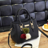 High Women Beading Pendant Handbag Embossed Shoulder Bag
