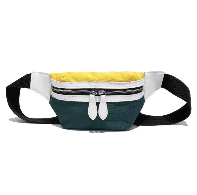 Canvas Waist Bag Women Letter Bum Bag Packs Chest Crossbody bag