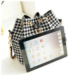 Bohemia Canvas Bucket Bag Chains Shoulder Handbags Vintage Messenger Bag