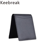 RFID Carbon Fiber Leather Men's Wallet Trifold Magic Money Purse