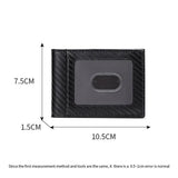 RFID Carbon Fiber Men's Slim Bifold Wallet