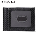 RFID Carbon Fiber Men's Slim Bifold Wallet