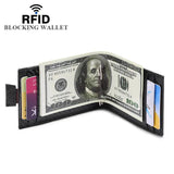 RFID Carbon Fiber Men's Slim Bifold Wallet