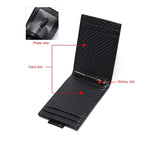 RFID Carbon Fiber Men's Slim Bifold Wallet