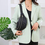 Women Oxford Fanny Pack Chest Shoulder Belt Bag Packs Party Crossbody Lady