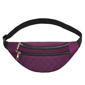 Women Oxford Fanny Pack Chest Shoulder Belt Bag Packs Party Crossbody Lady