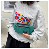 Corduroy Small Bag Female Phone Chest Bag Fanny Pack Crossbody Waist Bag