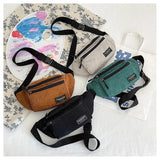Corduroy Small Bag Female Phone Chest Bag Fanny Pack Crossbody Waist Bag
