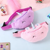 Unicorn Plush Waist Pack Girl Student Belt Bag Teenager