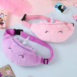 Unicorn Plush Waist Pack Girl Student Belt Bag Teenager