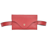 Women Leather Belt Bag Pure Ring PU Messenger Shoulder Chest Pouch