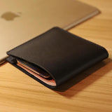 Retro Leather Men's Wallet - Durable Purse for Men