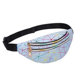 Women Fanny Pack Steam Punk Leg Bag Reflective Laser Shoulder Purse