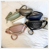 Women's Mini PU Leather Waist Bag Shoulder Handbag