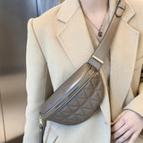 Women's Mini PU Leather Waist Bag Shoulder Handbag