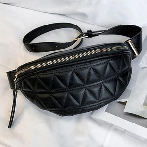 Women's Mini PU Leather Waist Bag Shoulder Handbag