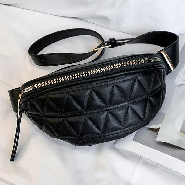 Women's Mini PU Leather Waist Bag Shoulder Handbag