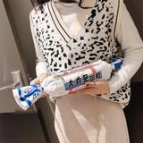 Girl Canvas Cartoon Rabbit Creamy Candy Handbag