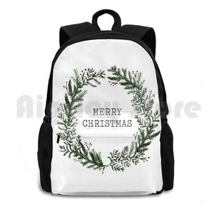Christmas Hiking Backpack Waterproof Camping Travel Merry