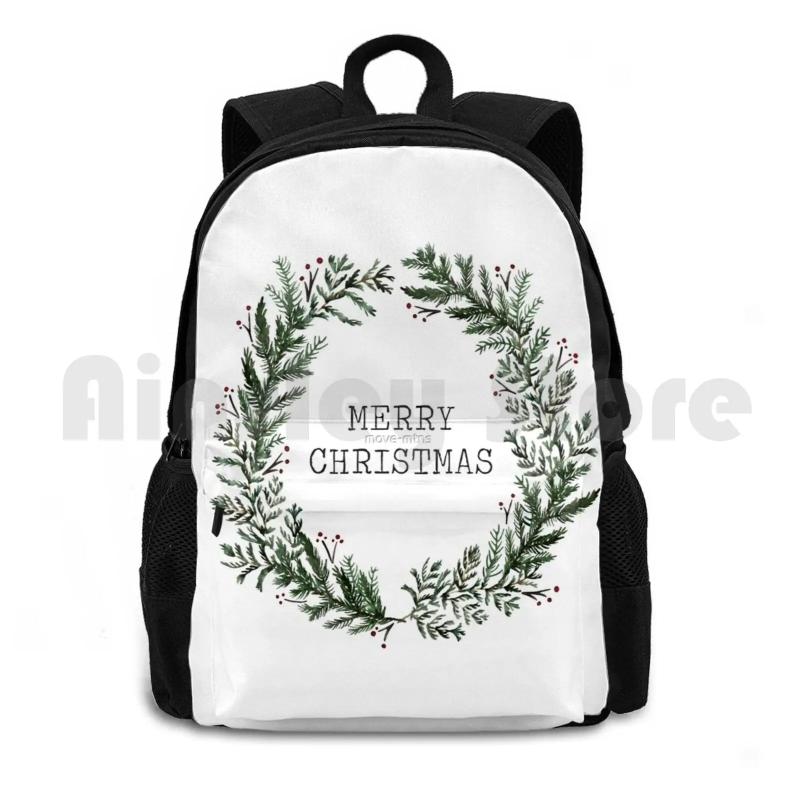 Christmas Hiking Backpack Waterproof Camping Travel Merry