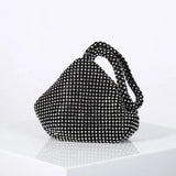 Rhinestones Hobos Handbag Small Evening Bags Clutch Zipper Pocket Purse