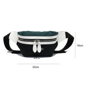Canvas Waist Bag Letter Bum Bag Fanny Pack for Boys and Girls