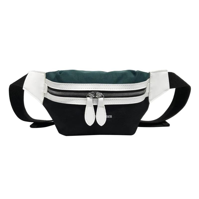 Canvas Waist Bag Letter Bum Bag Fanny Pack for Boys and Girls